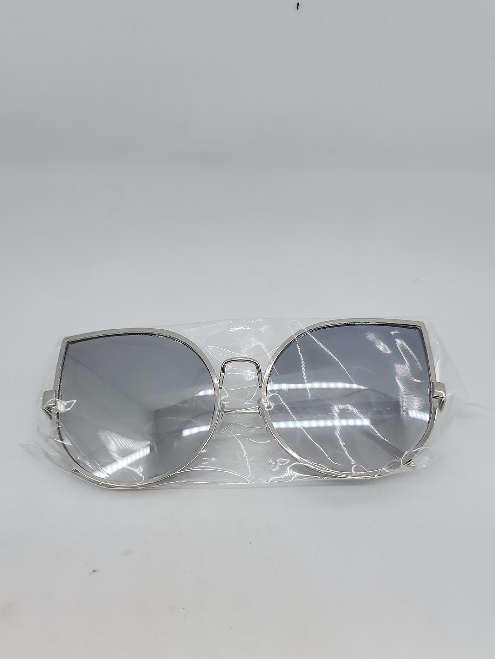 Silver Frame Women's Sunglasses - Silver Lenses